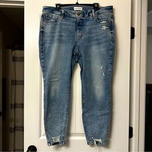 Lane Bryant Distressed Skinny Jean with Flex Magic Waistband